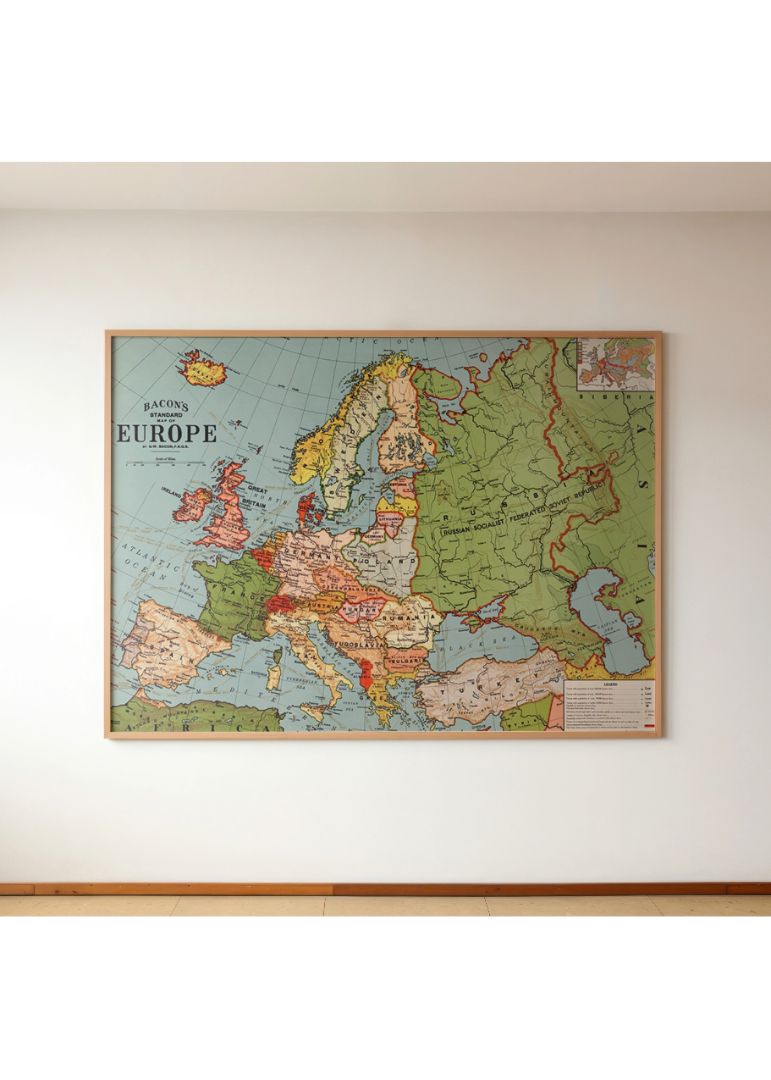 Bacon's Standard Map of Europe