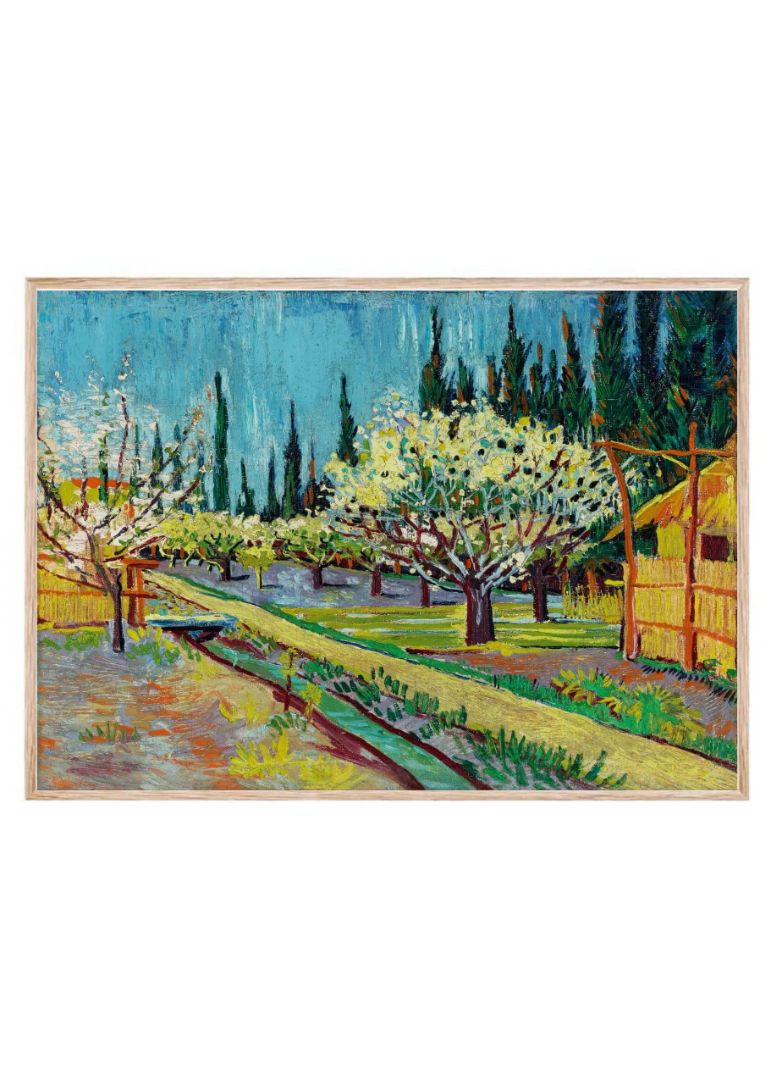 Orchard Bordered by Cypresses (1888)