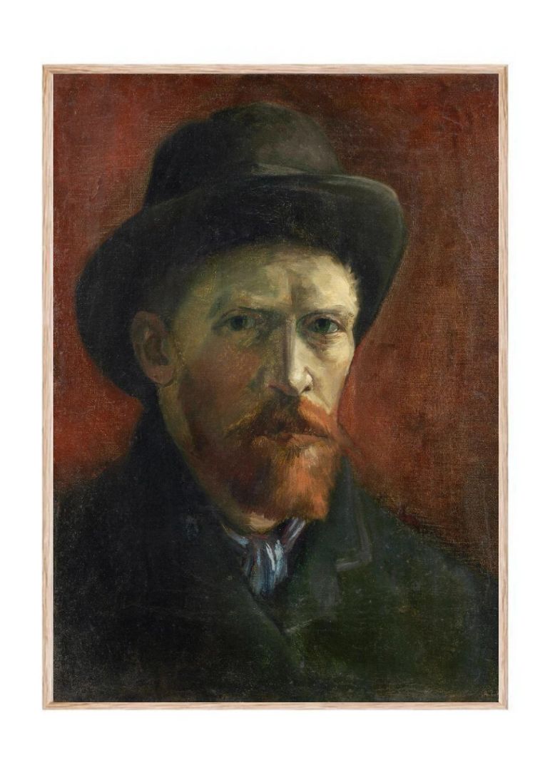 Self-Portrait with Dark Felt Hat (1886)