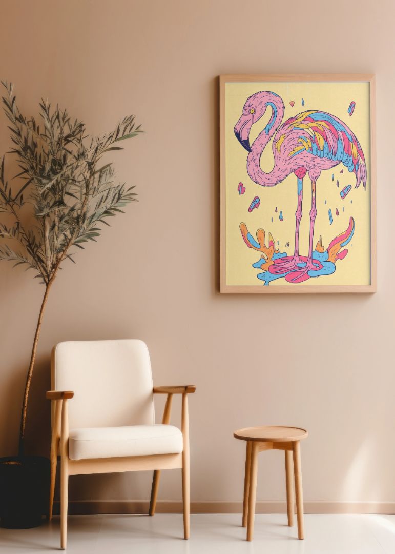 Farvefuld Flamingo