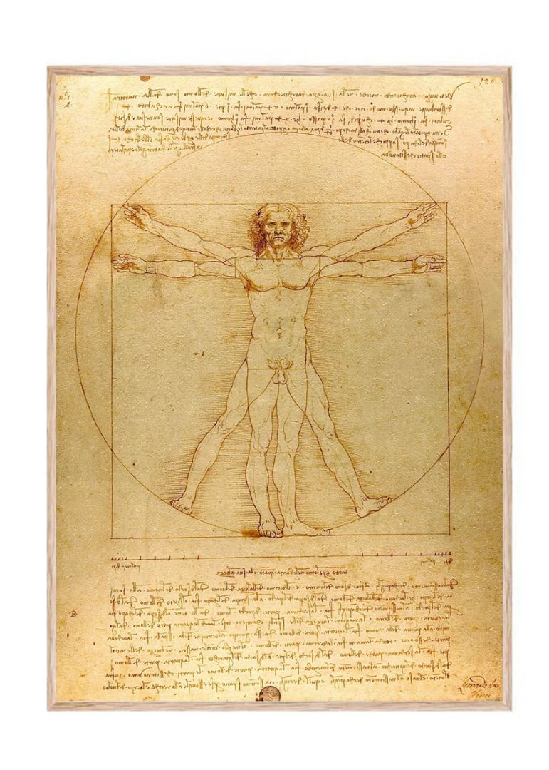 Leonardo da Vinci's Vitruvian Man (circa 1492)