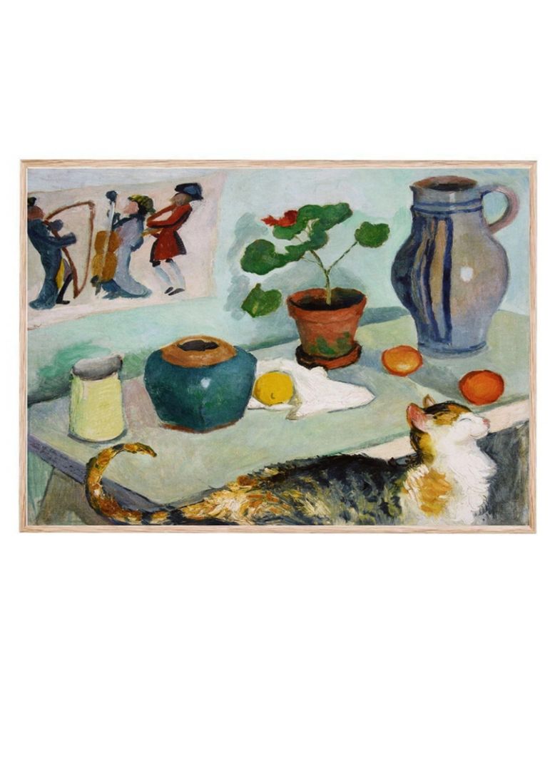 Still Life with a Cat (1910)