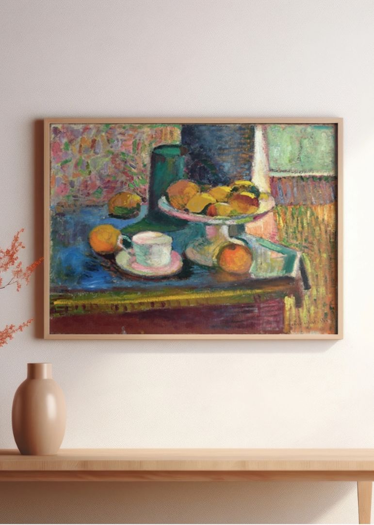 Still Life with Compote, Apples and Orange