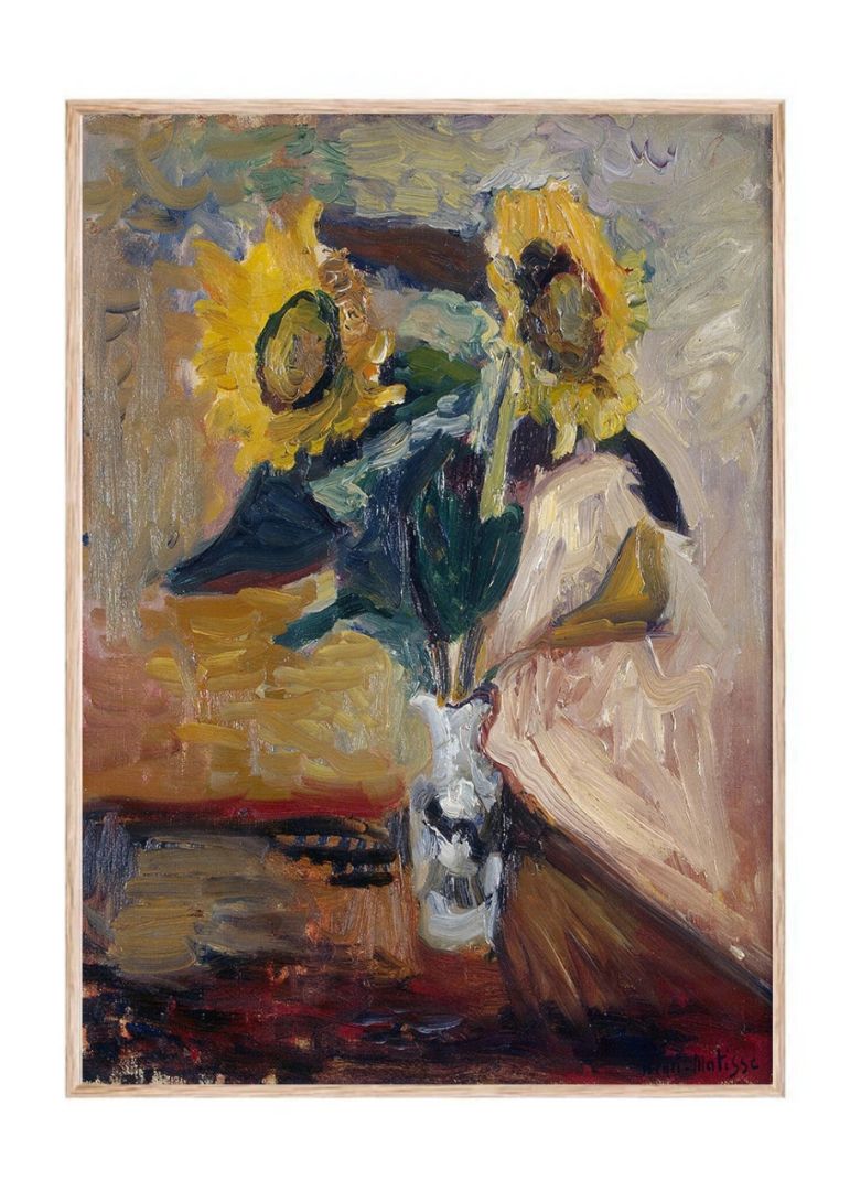 Vase of Sunflowers