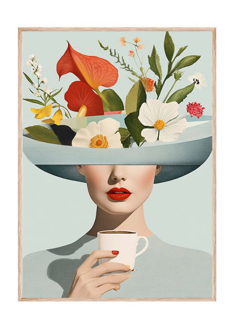 Coffee with Flowerhat