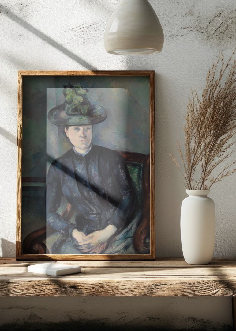 Madame CÃ©zanne with Green Hat (Madame CÃ©zanne au chapeau vert) (ca. 1891â1892)