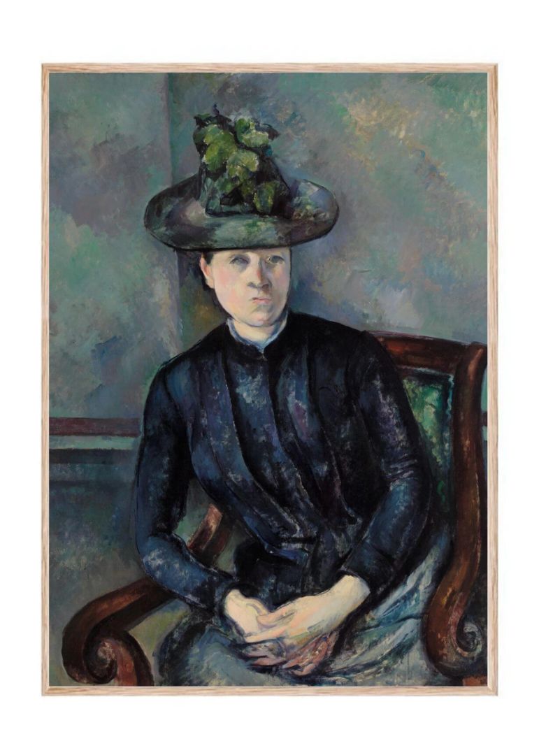 Madame CÃ©zanne with Green Hat (Madame CÃ©zanne au chapeau vert) (ca. 1891â1892)