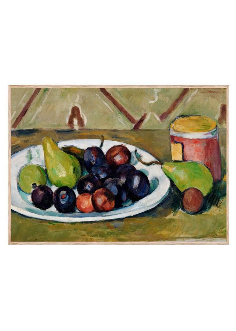 Plate with Fruit and Pot of Preserves