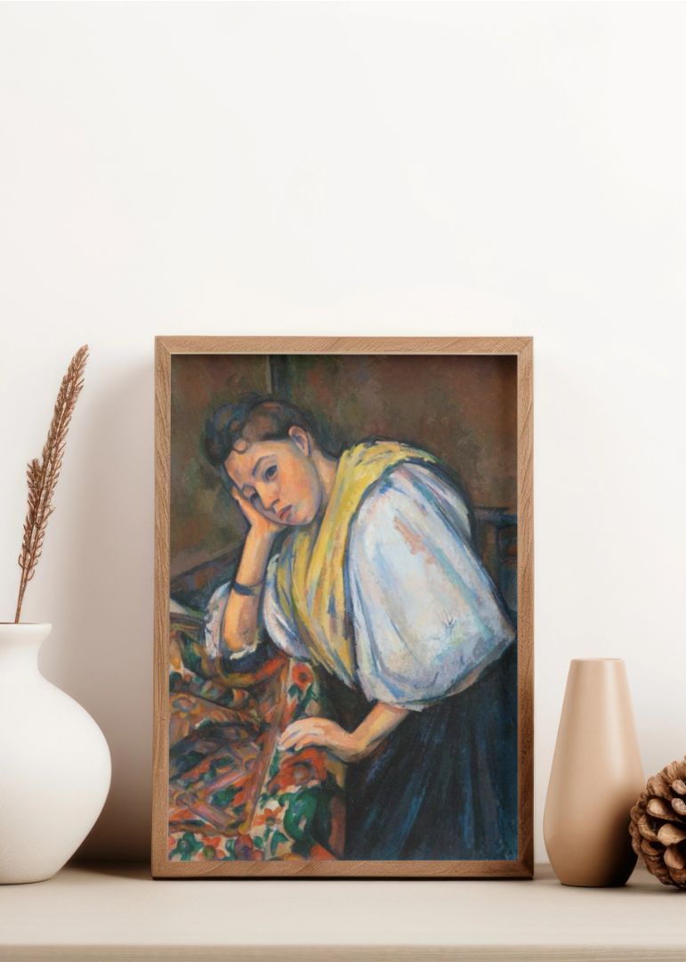 Young Italian Woman at a Table