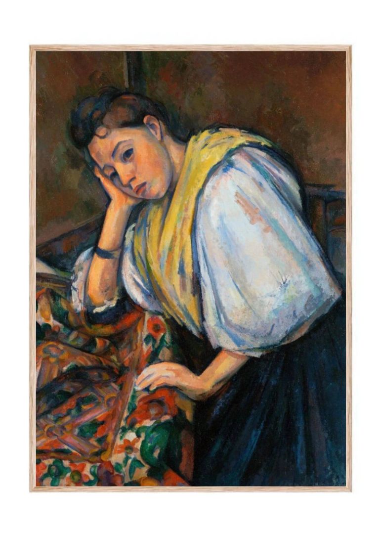 Young Italian Woman at a Table