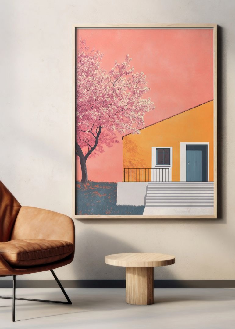 Pink Orange Spring