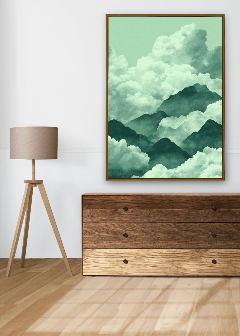 Green Cloudy Sky