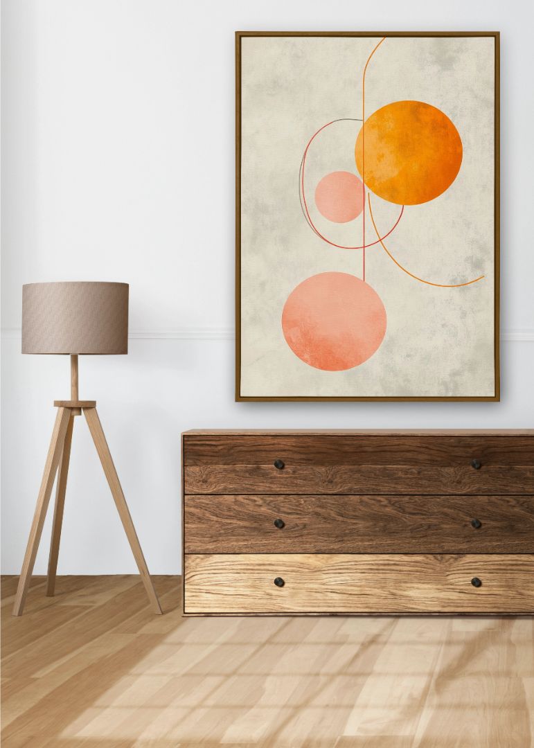 Abstrakt Harmoni Billedvæg