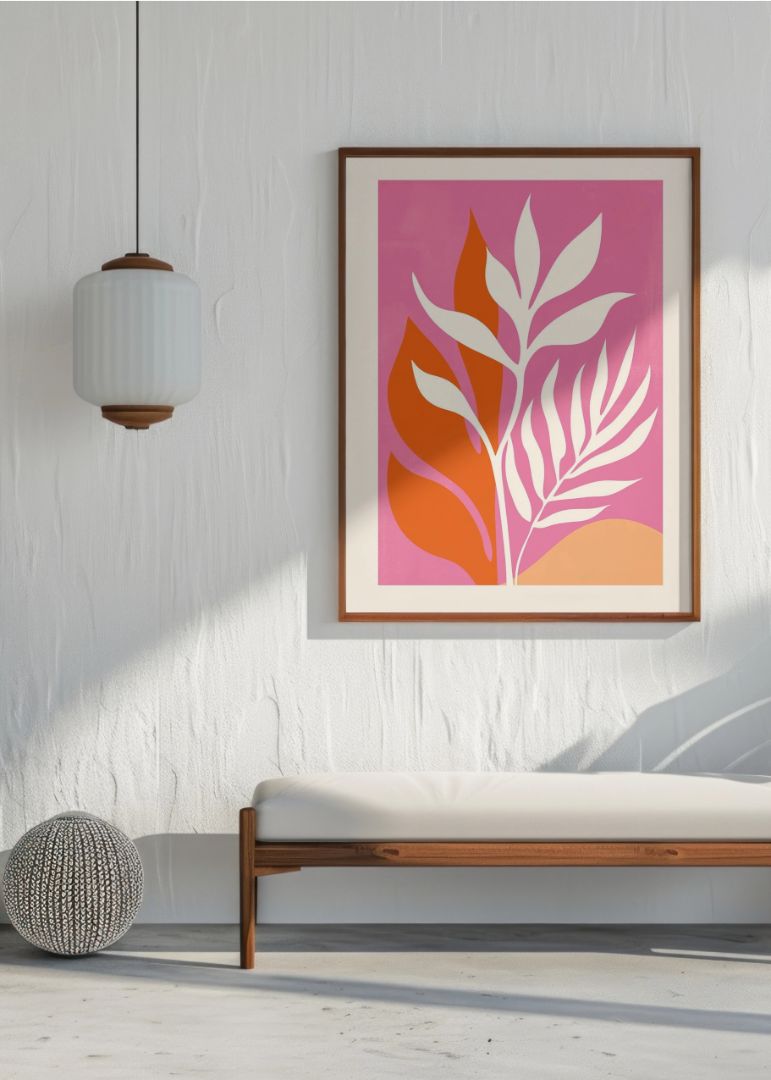Pink Orange Floral