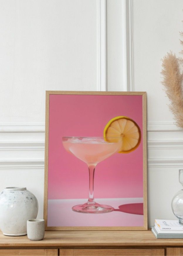 The pink lady drink