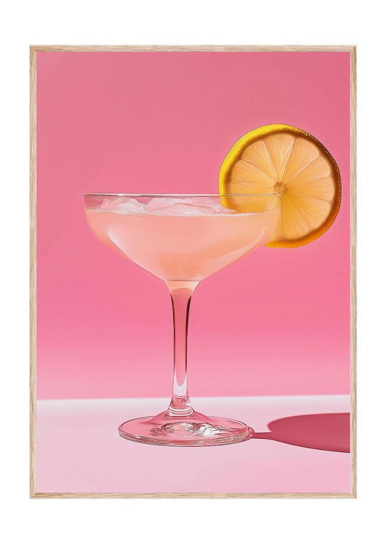 The pink lady drink