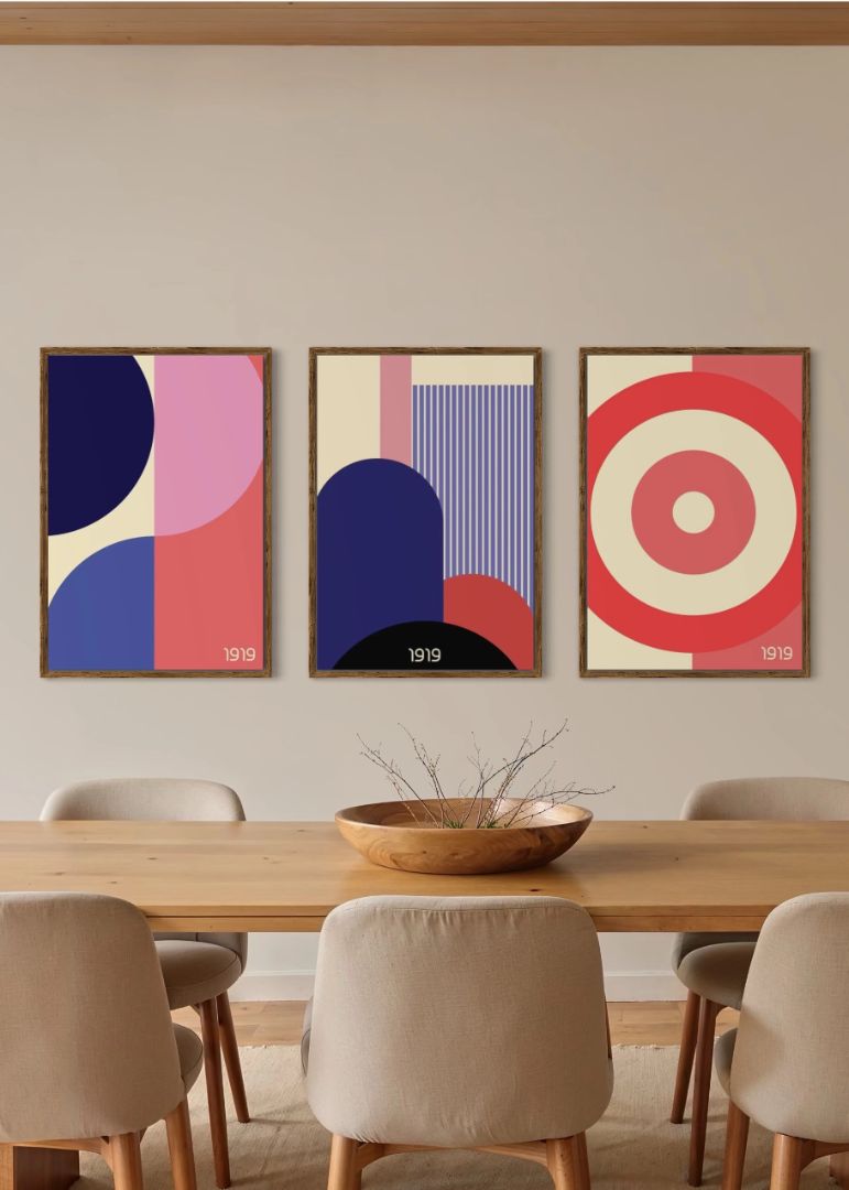 Geometrisk 1919 Billedvæg