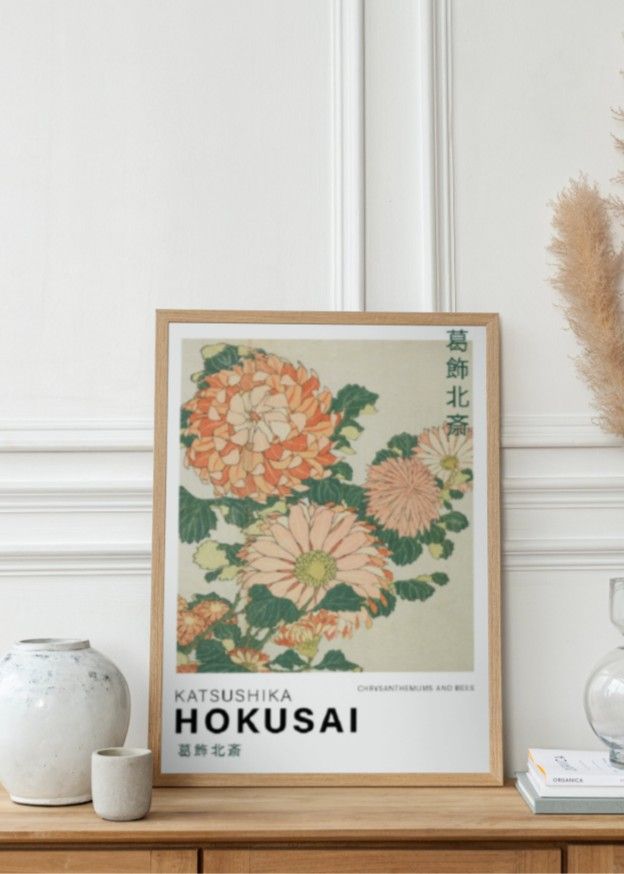 Chrysanthemums and Bees