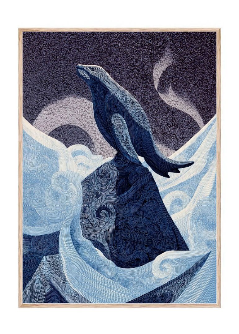 Modig grønlandsk sæl