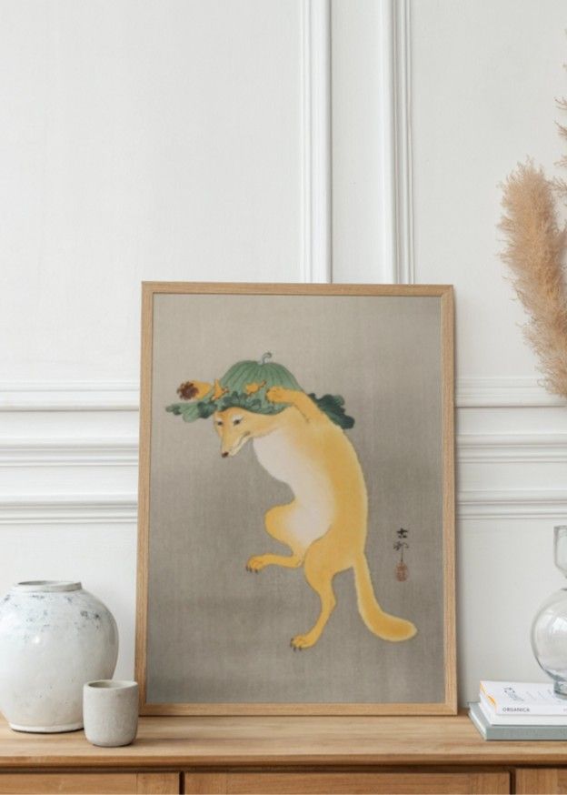 Dancing Fox with Lotus