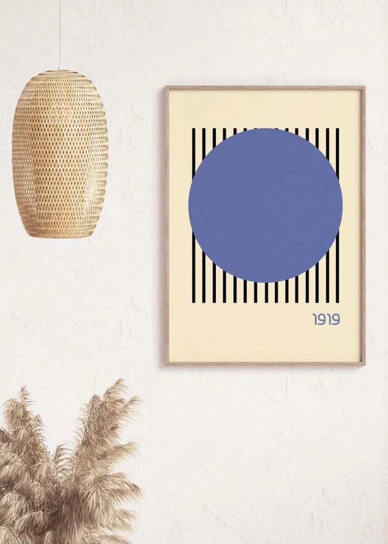 Bølge & Geometri Billedvæg