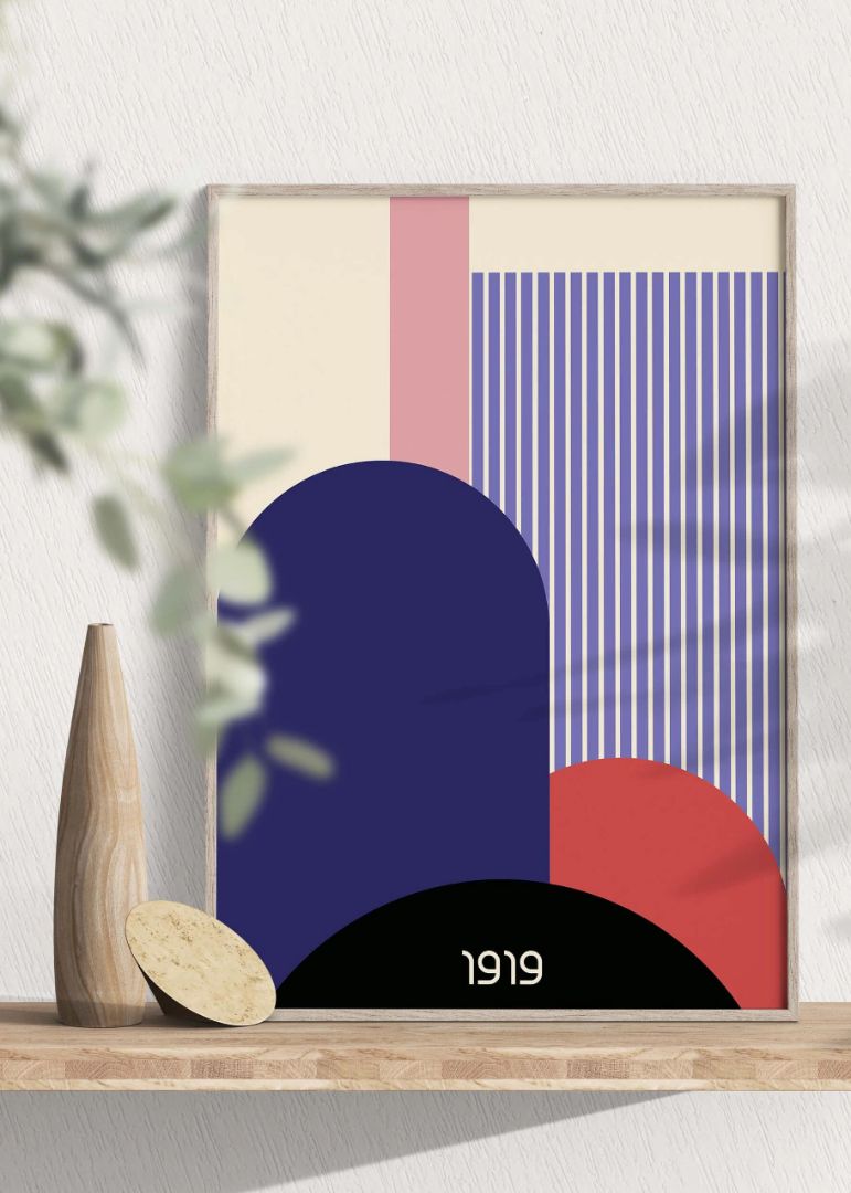 Geometrisk 1919 Billedvæg