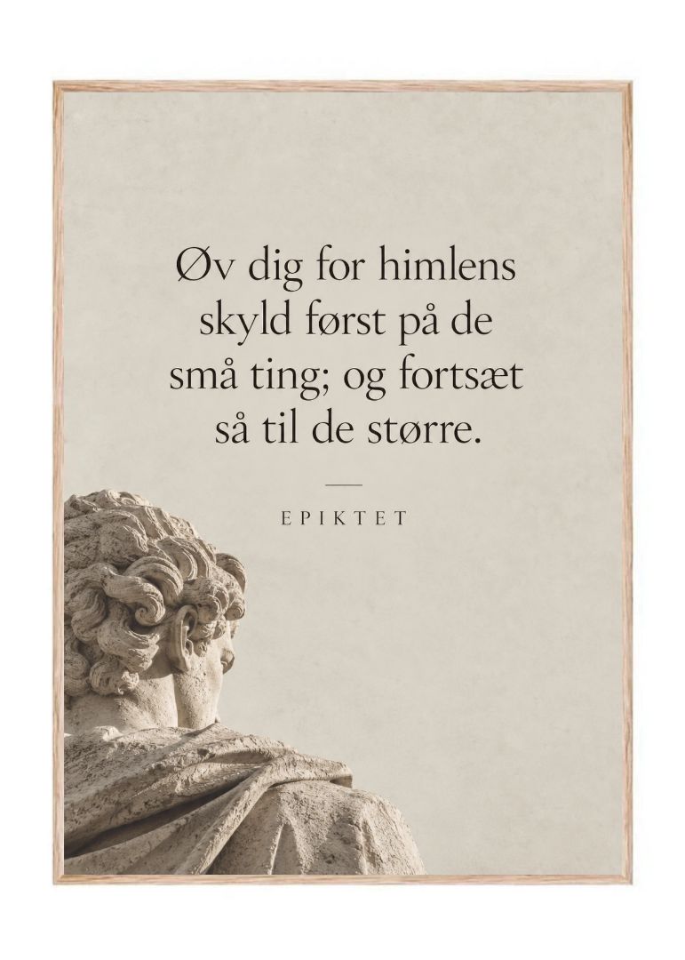 Øv dig for himlens skyld først på de små ting