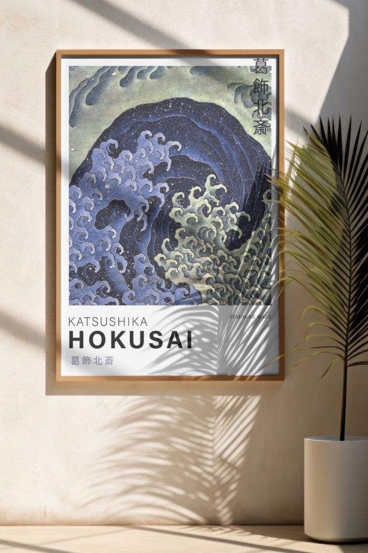 Hokusai Nature & Wave Billedvæg