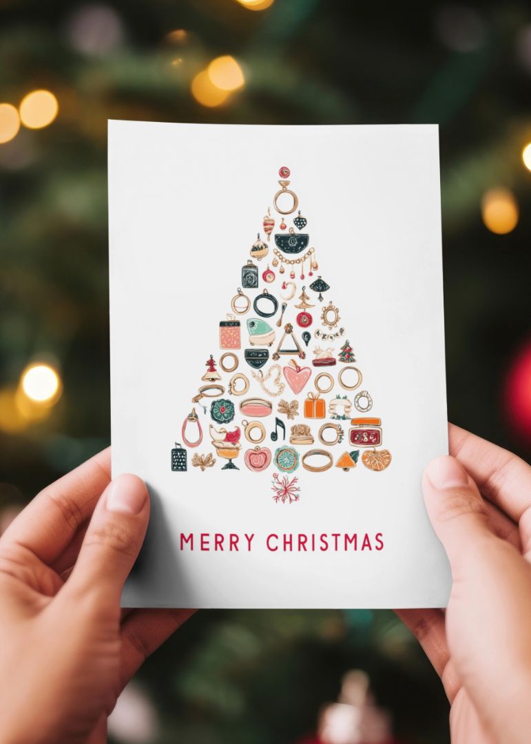 Juletræ af små skatte