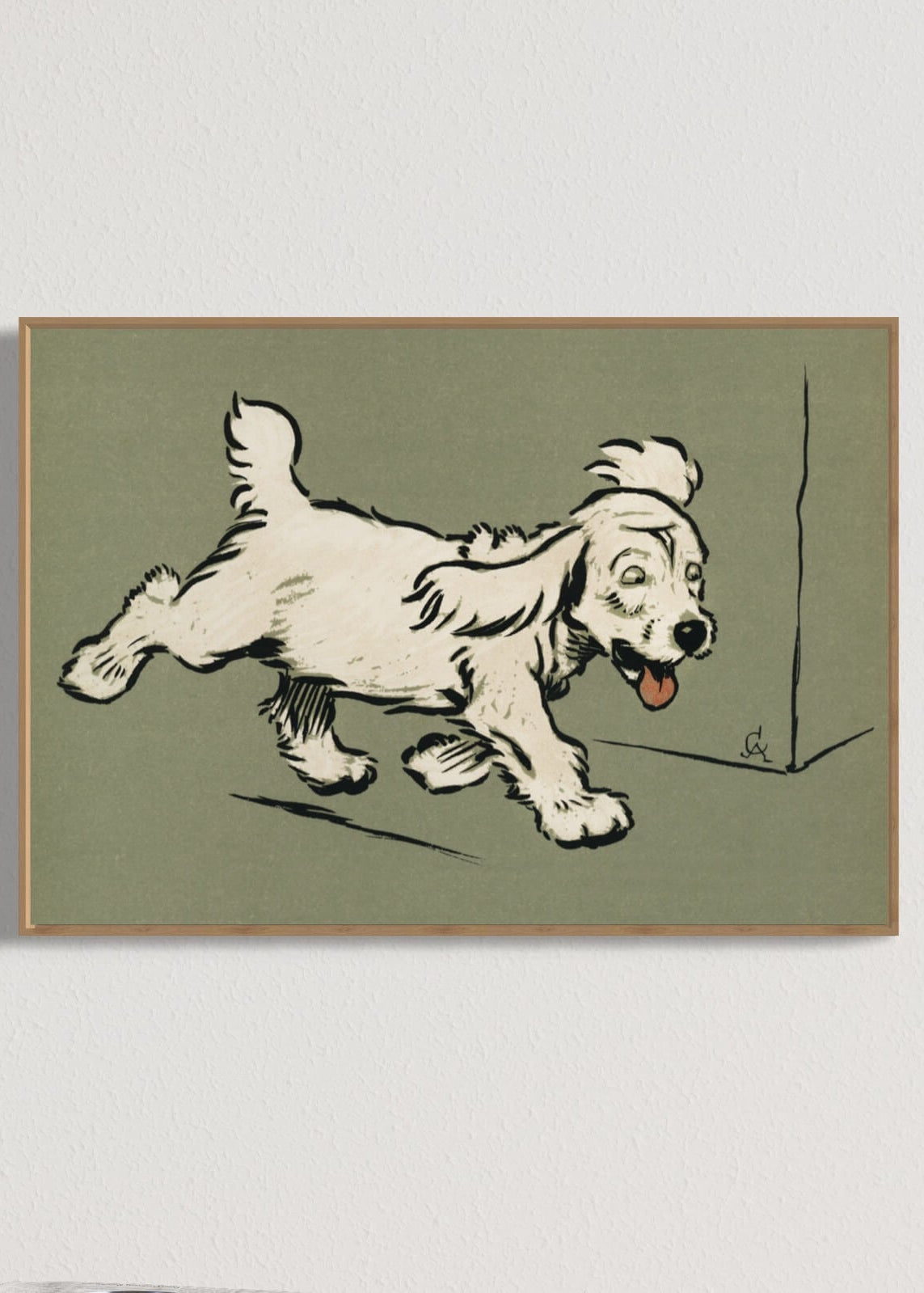 Den hvide hund af Cecil Aldin
