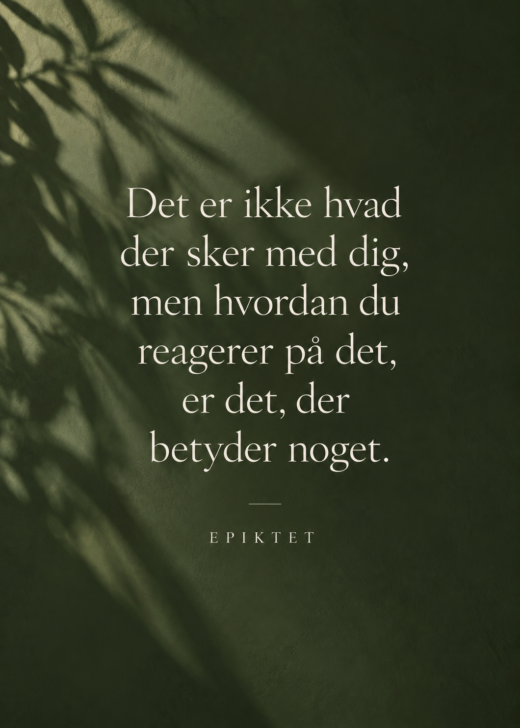 Det er ikke hvad der sker med dig