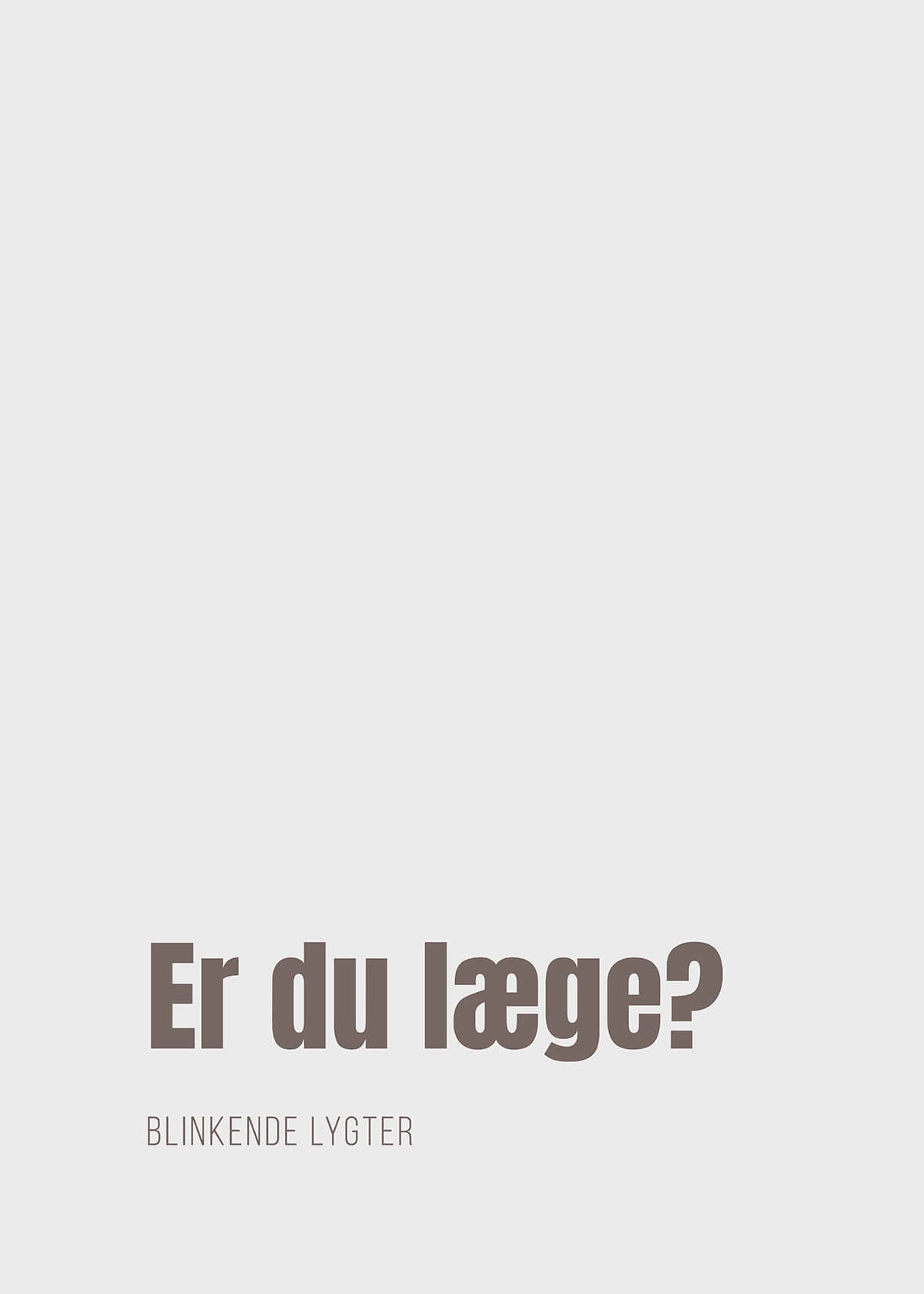 Er du læge?