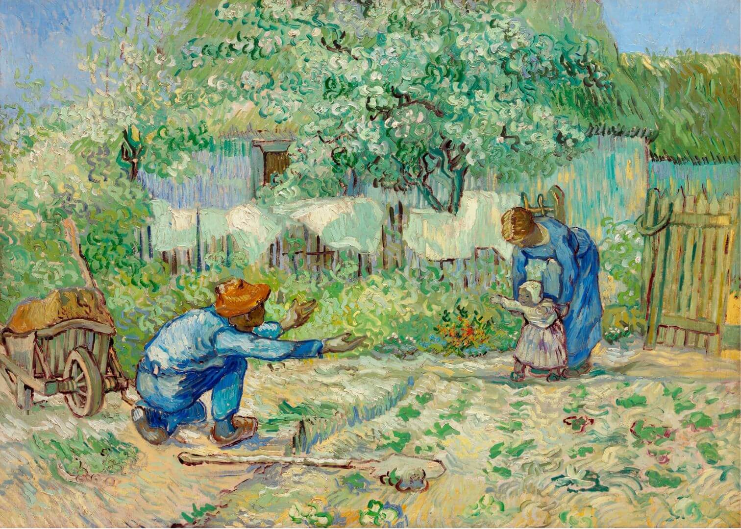 First Steps, after Millet (1890)