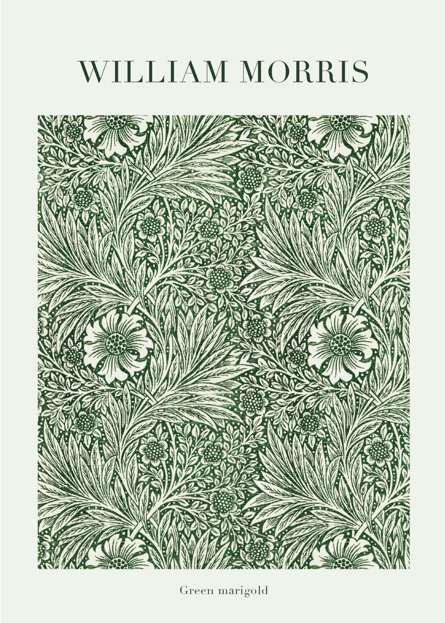 Green marigold af William Morris