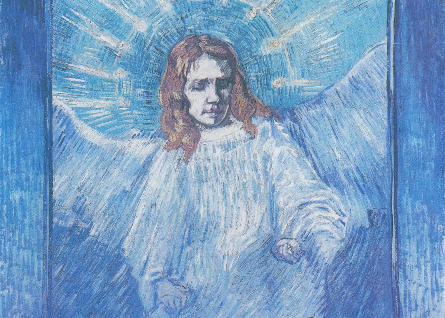 Half-Figure of an Angel (after Rembrandt)