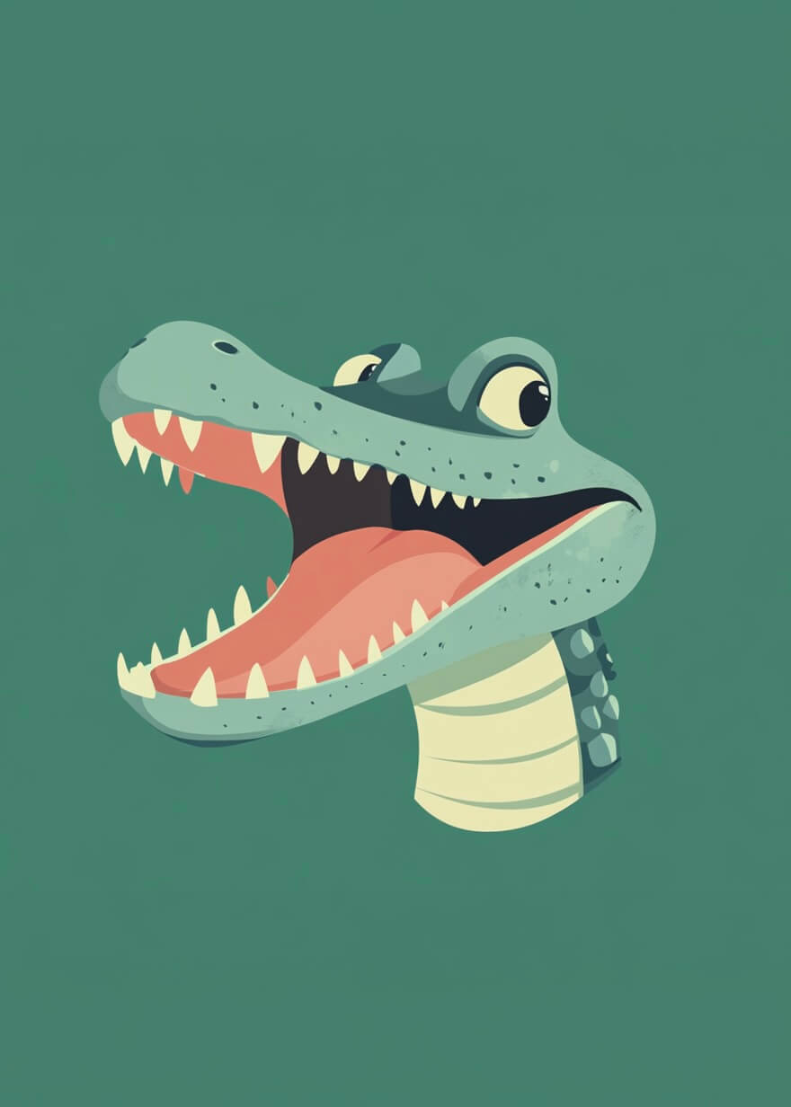 Happy face croc