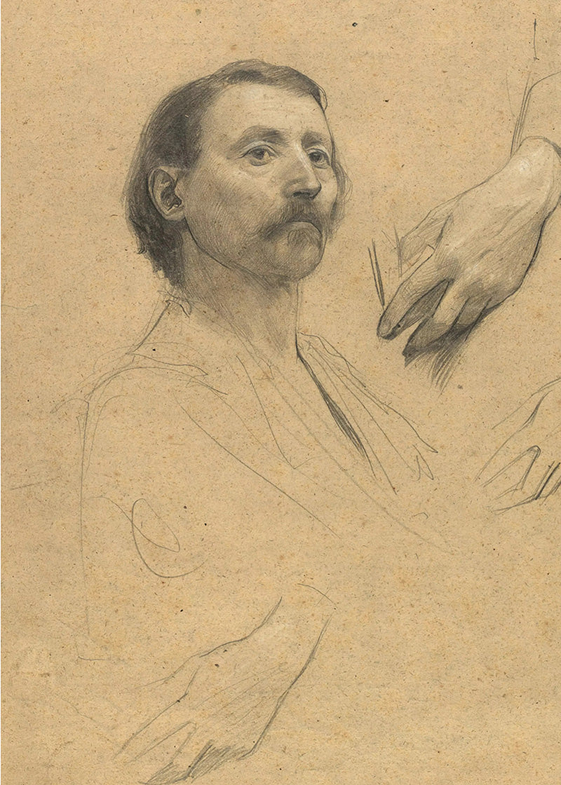 Head and Hand Study for a Portrait of a Gentleman