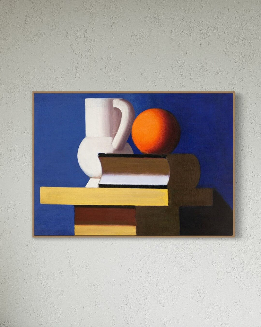 Still Life with White Jar, Orange and Book - Lundstrøm