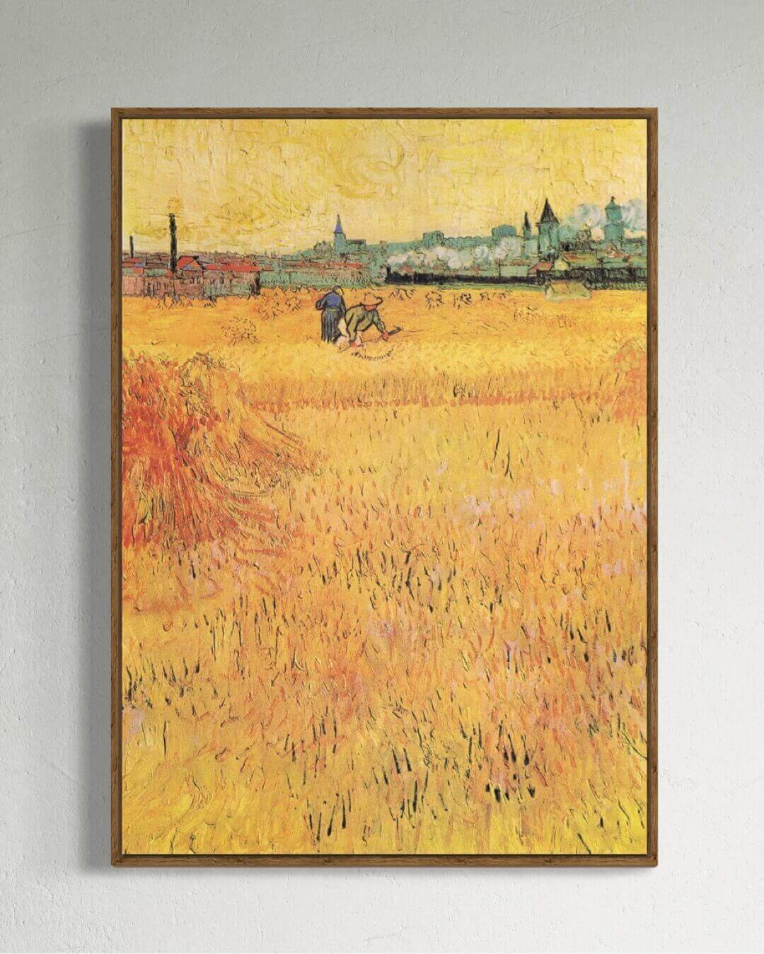 Wheat field with a view of Arles - Van Gogh