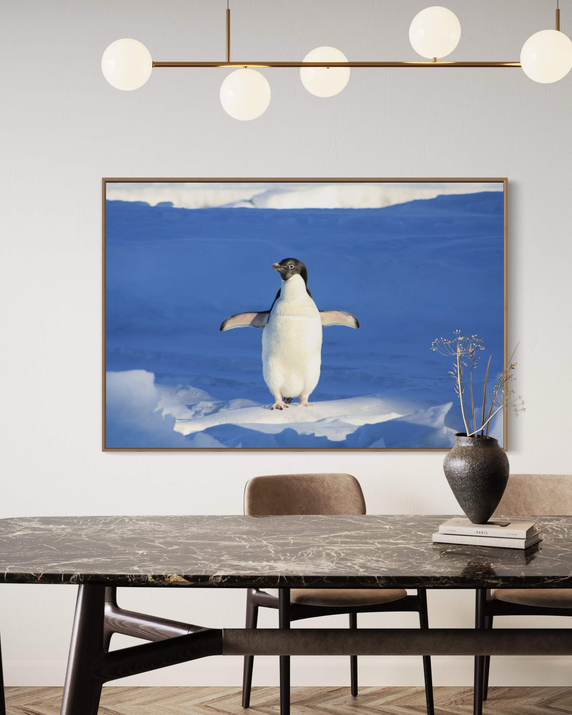 Pingvin i sne