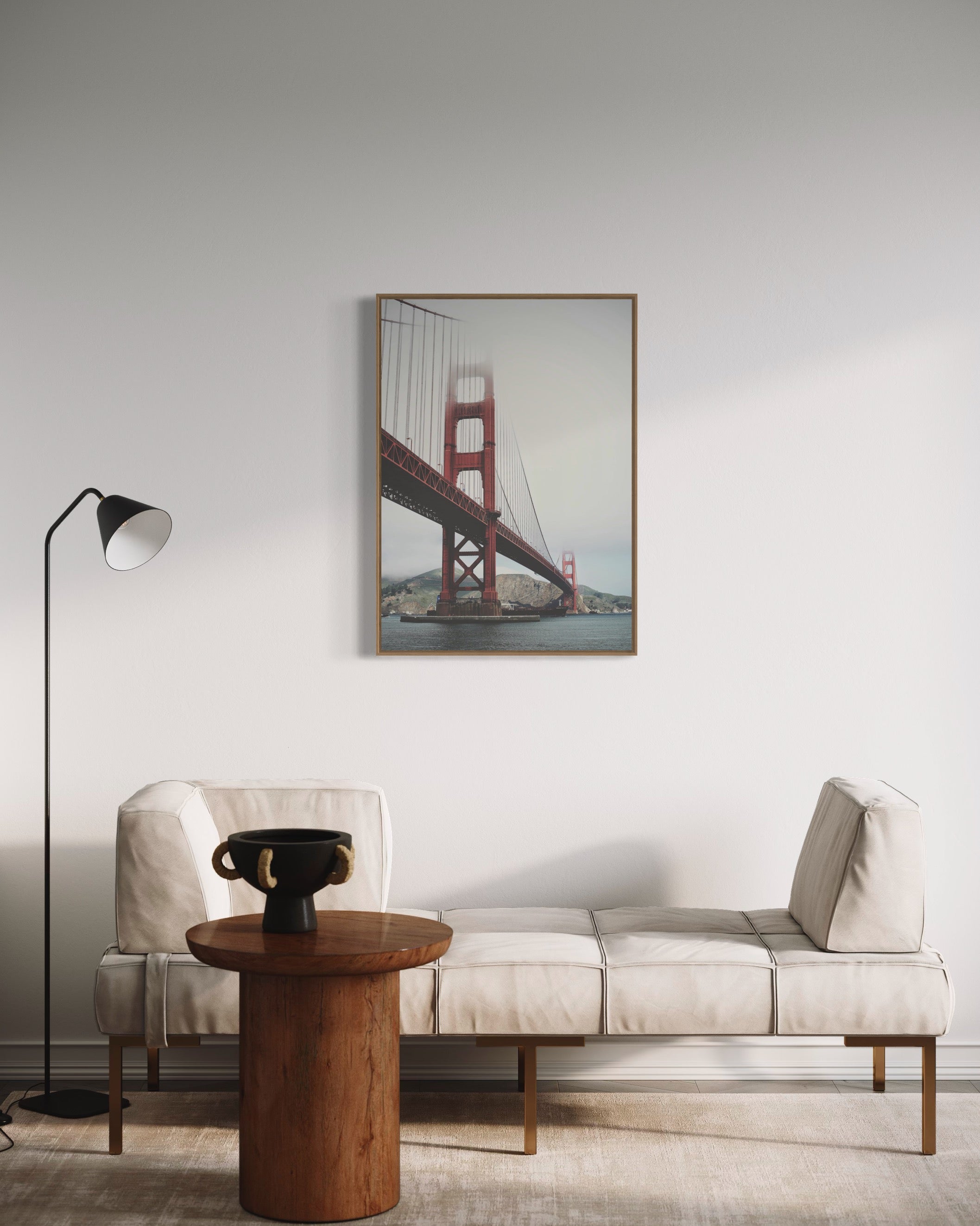 Golden Gate Bridge i tåge