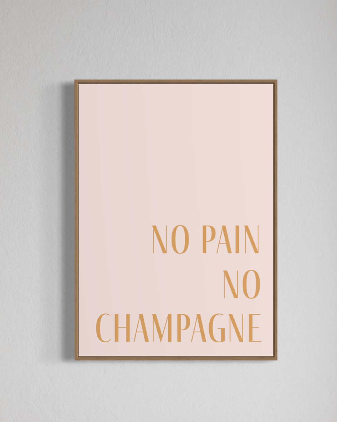 No pain no champagne - rosa