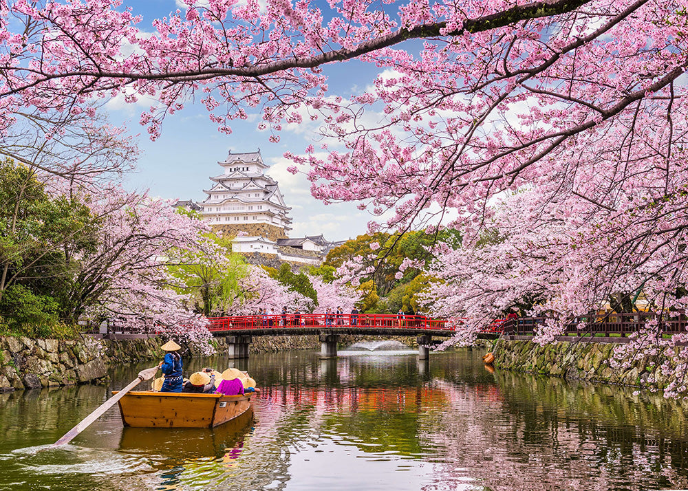 Japansk flod i blomst