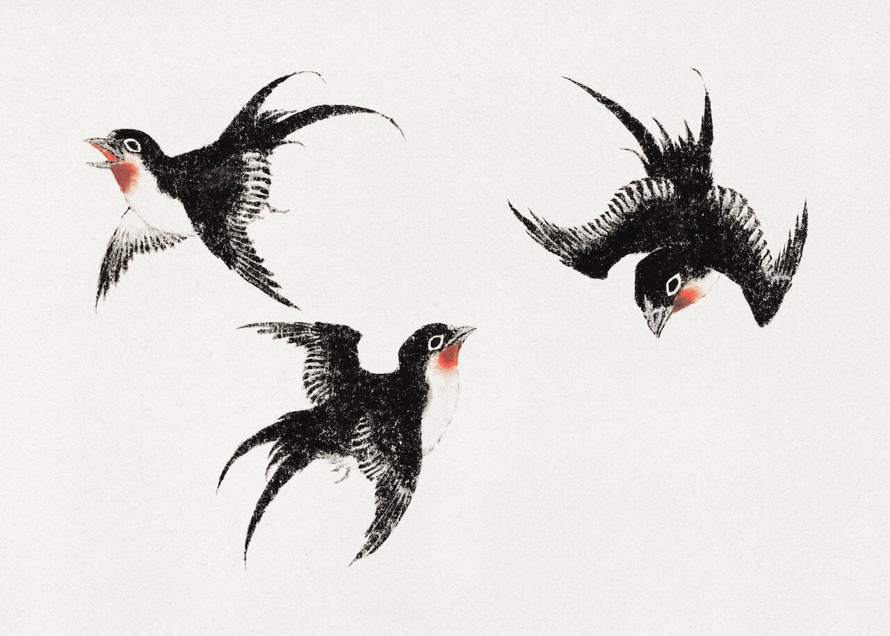 Katsushika Hokusai's birds