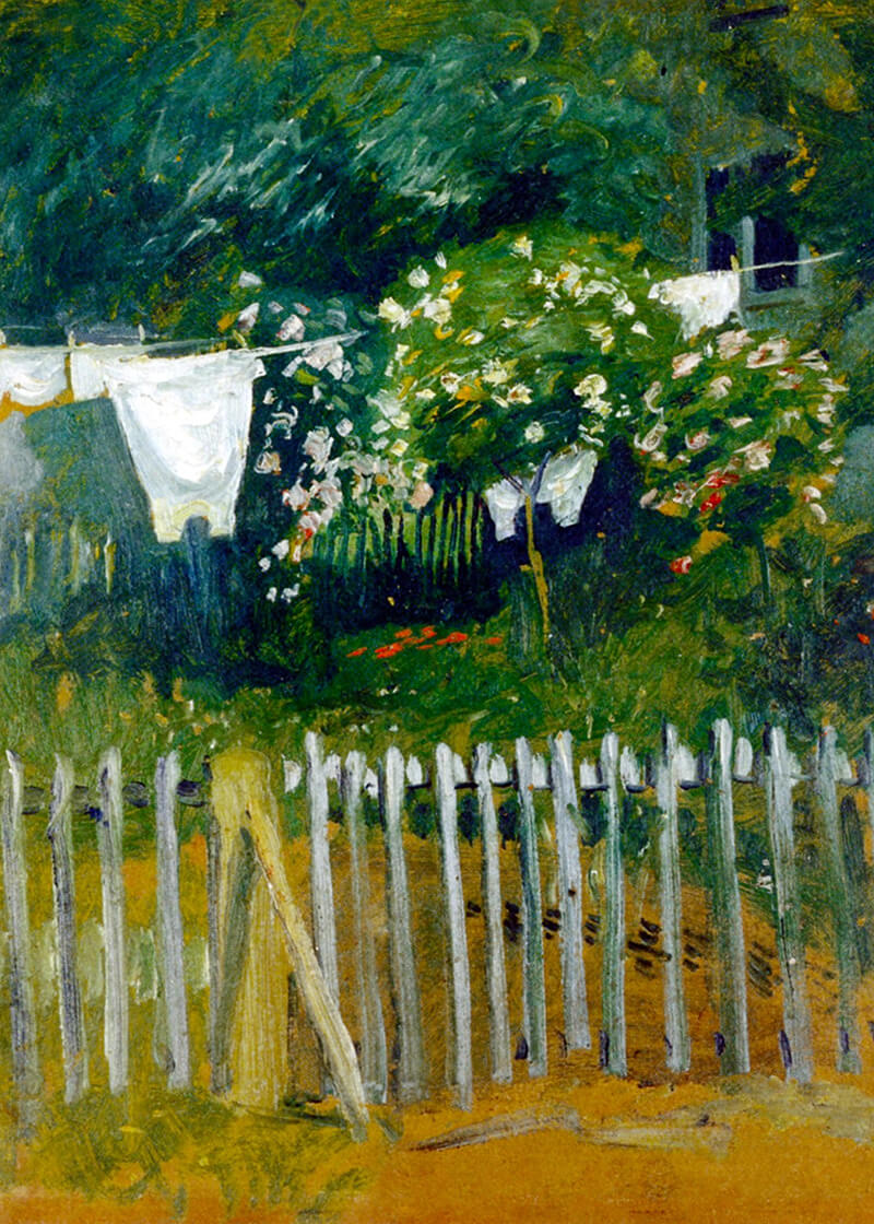 Laundry in the Garden in Kandern (1907)