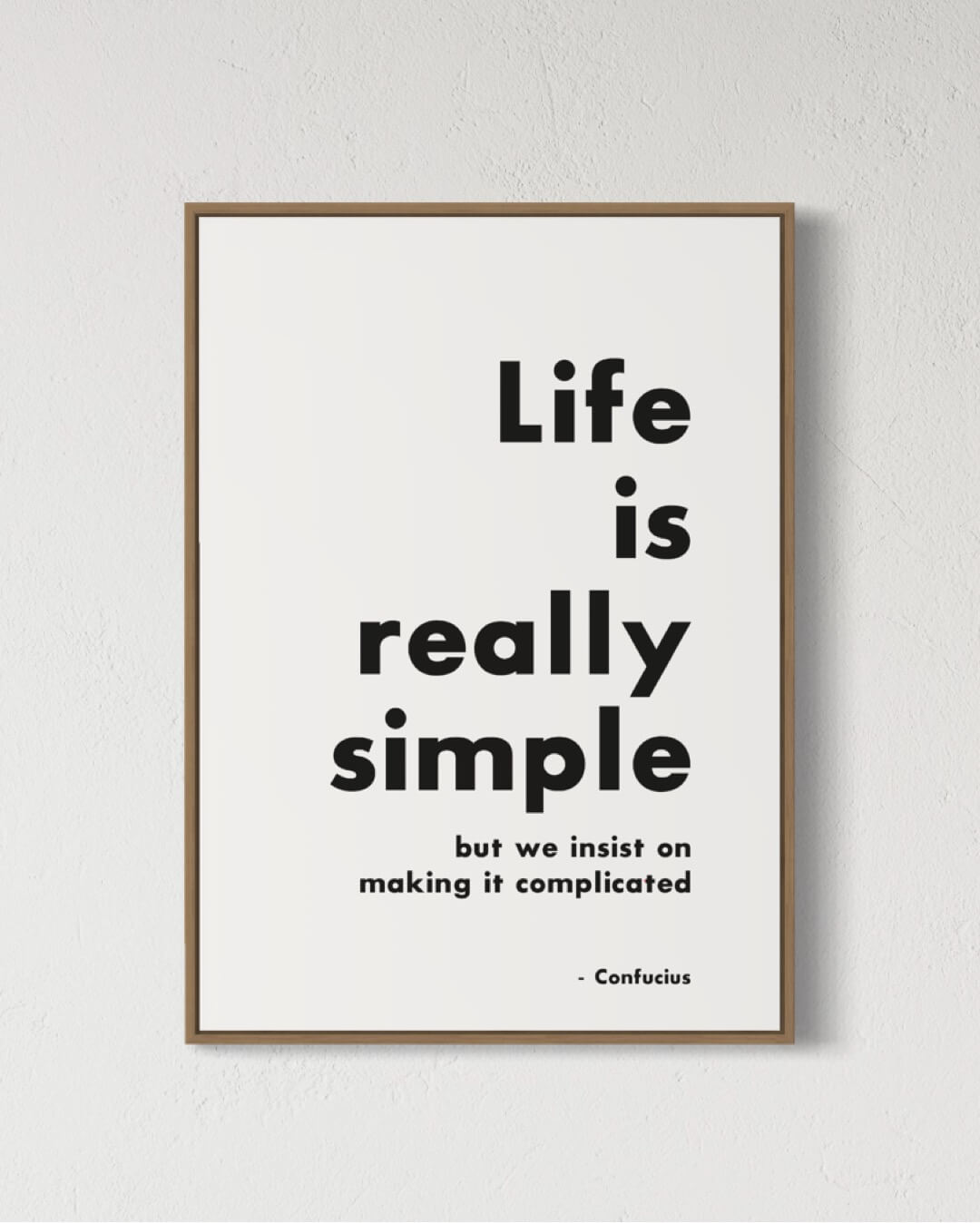 Life is really simple - sort