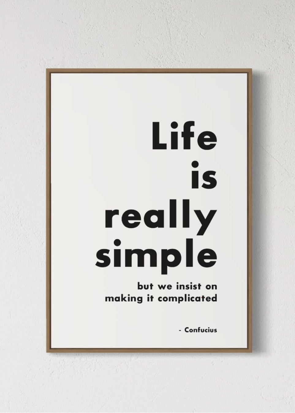 Life is really simple - sort