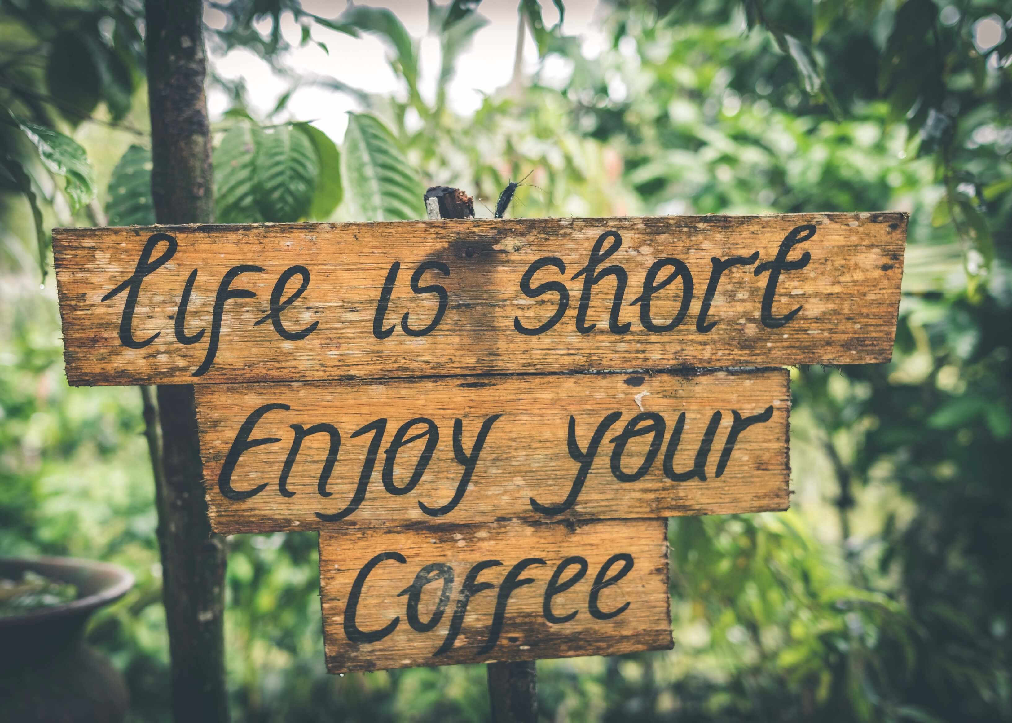 Life is short - enjoy your coffee