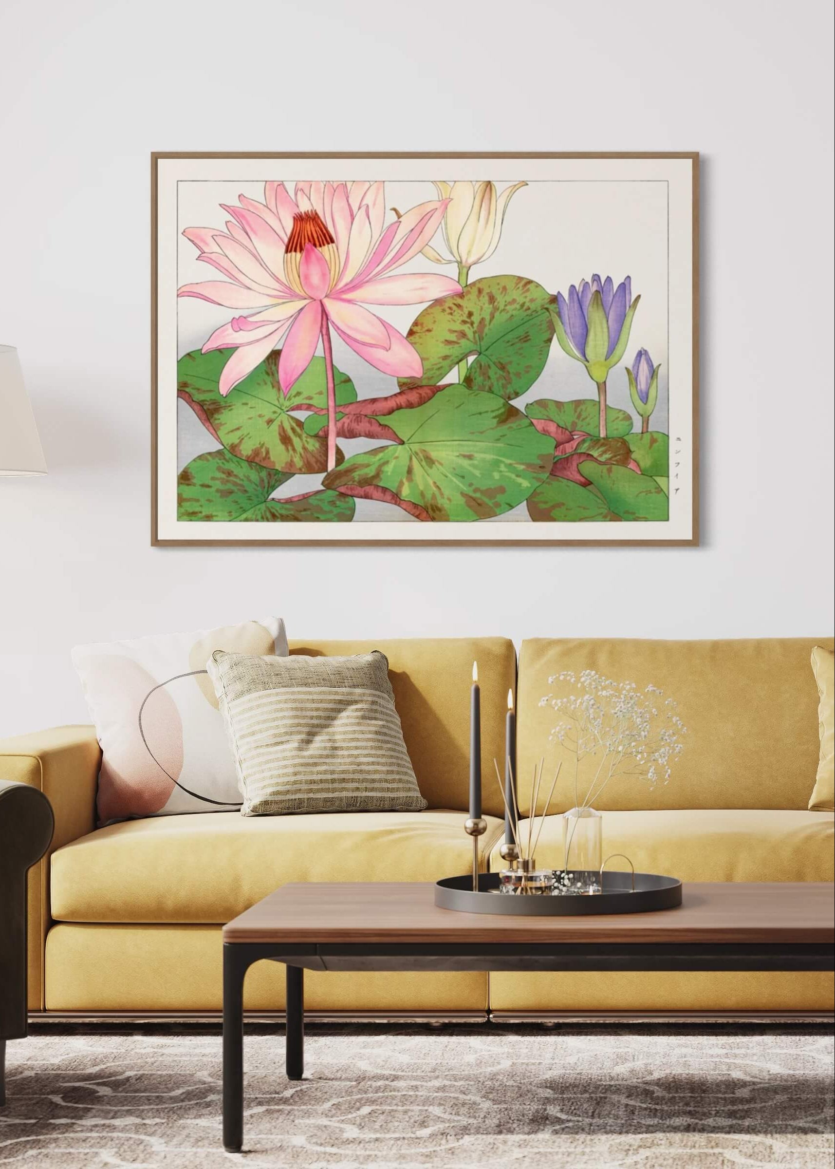 Lyserød nymphaea lotus