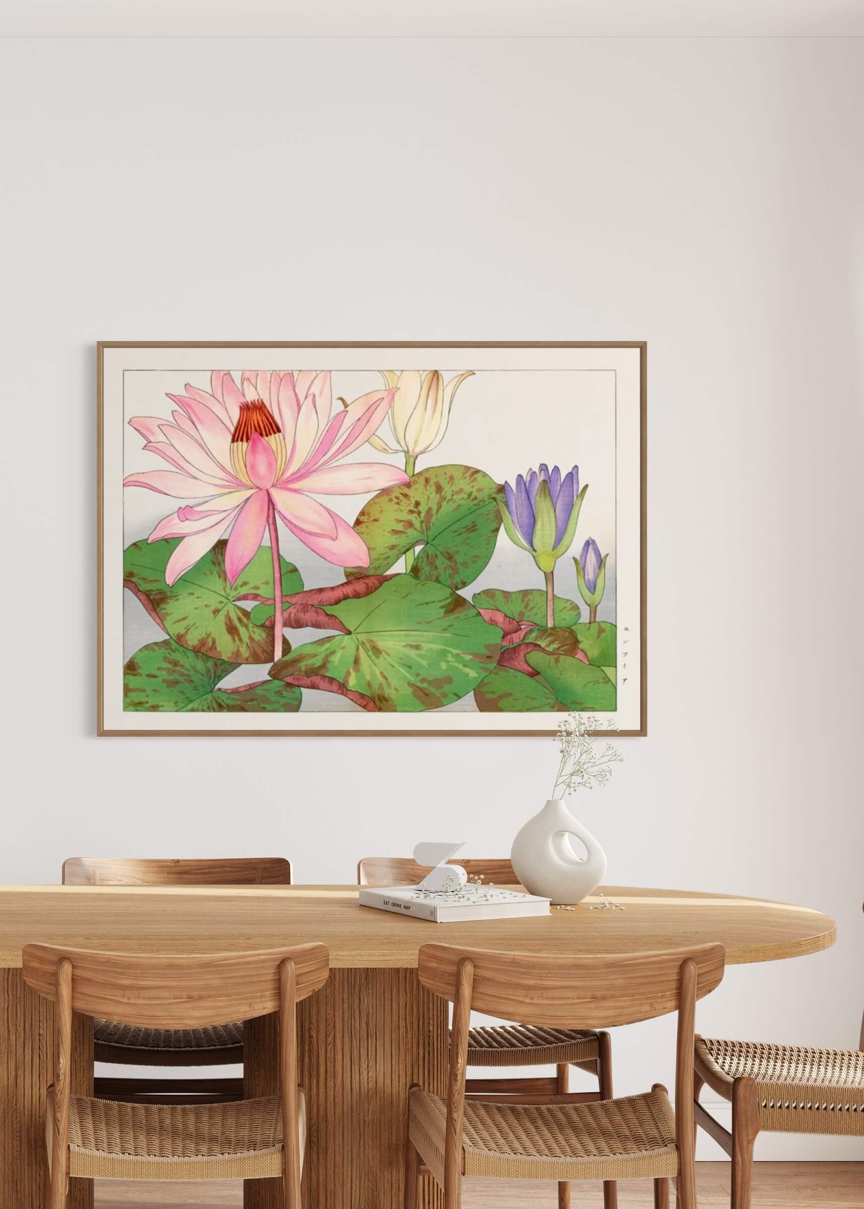 Lyserød nymphaea lotus